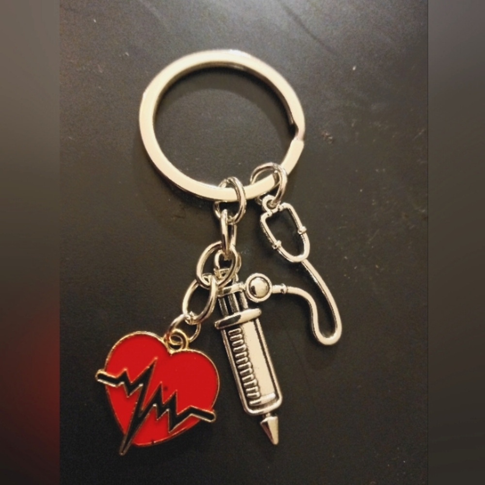 New Nurse Charm Keychain